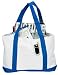 Daily Tote (White with Royal)