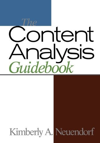 The Content Analysis Guidebook by Neuendorf. Kimberly A. ( 2002 ) Paperback