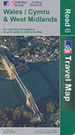 City Travel Guides Discounted  Livres : Carte routière : Wales - Cymru & West Midlands