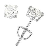 1.06cttw Round Diamond Stud Earrings Egl G-H/I1
