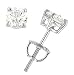 1.04cttw Round Brilliant 4-Prong Diamond Stud Earrings