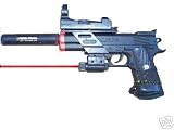 P198f Style Airsoft Spring Pistol W/laser, Silencer