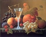 Roesen Grapes Fruit And White Wine 1 Art Poster Print - 20 X 16