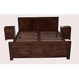 Dakota Double Bed Frame Dark Shade