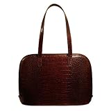 Jack Georges Croco Collection Large Three Way Zip Business Tote by Jack Georges