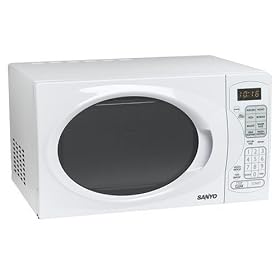 Sanyo EM-G2585W Compact Microwave Oven with Built-In Grill