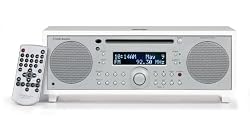 Tivoli Audio MSYPWHTS Music System Digital AM/FM/CD Hi Fi System with High-Gloss Piano White Finish