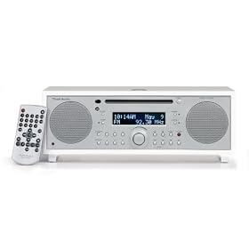 Tivoli Audio MSYPWHTS Music System Digital AM/FM/CD Hi Fi System with High-Gloss Piano White Finish