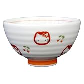 有田焼 モノトーン HELLO KITTY(ハローキティ) チェリー お茶碗(10.7cm)
