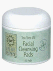 Natural Facial Cleansing Pads with Tea Tree Oil - 50 - Pad