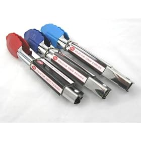 Stainless Steel Tongs 18cm With Silicon Heads - Set of 2