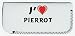 Étui à lunettes avec J'aime Pierrot