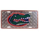 NCAA Florida Gators Diamond Plate Car Tag