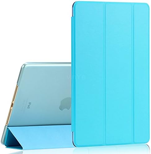 iPad Mini Case, iPad mini 2 / 3 Case - VinYe Trifold Lightweight Case Cover Transparent Back with Auto Wake Up/Sleep Function For Apple iPad Mini, iPad Mini 2 / 3 (iPad Mini 1/2/3, Baby Blue)