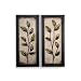 14.5" x 32" Metal Leaf Wall Art - Set of 2