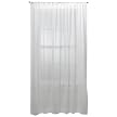 Simply Shabby Chic White Voile Embroidered Curtain Panel