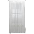 Simply Shabby Chic White Voile Embroidered Curtain Panel