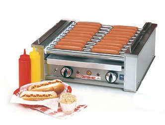 Hot Dog Roll-A-Grill Commercial Dog Capacity