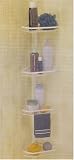 4 Tier Tension Shower Pole Caddy - White
