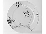 Royal Copenhagen Black Fluted Mega Salad Plate - Motif Number 2
