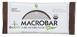MACROBARS Organic Granola with Coconut, 2 oz Bars (Pack of 15)