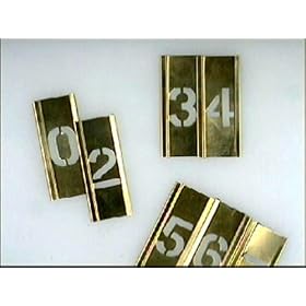 Stencils Set of Pp Brass Locking Stencils - Letters 2in