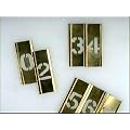Stencils Set of Pp Brass Locking Stencils - Letters 2in