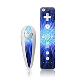 Something Blue Design Nintendo Wii Nunchuk + Remote Controller Protector Skin Decal Sticker