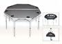"FREE GIFT WRAP AND MESSAGE" OASIS Portable Folding Card Table-3 YEARS WARRANTY