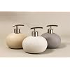 GREY Stone Effect Round Soap Dispenser