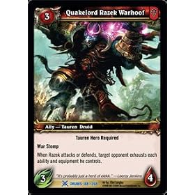 Quakelord Razek Warhoof - Drums of War - Rare by World of Warcraft Cards