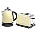 Hinari HGP159 Cream Stainless Steel Kettle and 2 Slice Toaster Pack