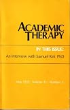 Academic Therapy (An Interview with Samuel Kirk PHD)