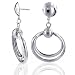 Sterling Silver Double Hoop Doorknocker Earring