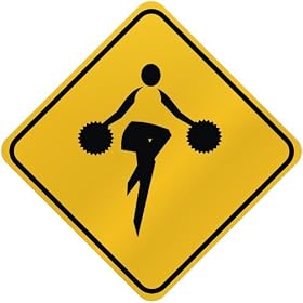 ONLY " CHEERLEADING " CROSSING SIGN SPORTS