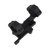 NcStar AR15 QR Weaver Mount/ Cantilever Scope Mount Rear Ring/30mm and 1″ Inserts (MARCQ)