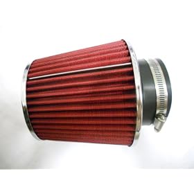 3 Inch High Performance Racing Red Air Filter (New)