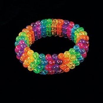 Fun Express - Beaded Rainbow Bracelets - BULK (1-Pack of 12)