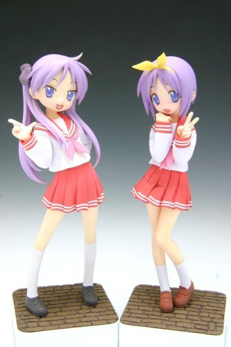 らき☆すた 柊かがみ&つかさ 制服Ver.セット. (1/12スケールPVC塗装済み完成品)