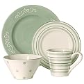 Soft Country Scroll 16-pc. Dinnerware Set - Green