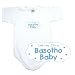 Baby Bodysuit White  Light Blue Cloud Love Me, I Am Basotho  Lesotho Country