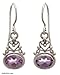 Amethyst earrings, 'Indonesian Romance' title=