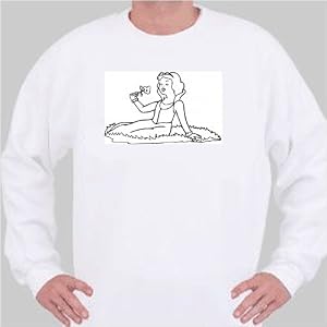 Sweatshirt with black and white, fragrance, Belgium