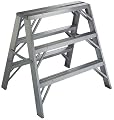 Werner TW373-30 3-Foot 300-Pound Duty Rating Aluminum Twin Stepladder and Portable Work Stand