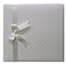 Pioneer 12 Inch by 12 Inch Postbound Diamond Pattern Fabric Cover Memory Book, Ivory