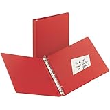 Avery Economy Binder with 1 Inch Round Ring, Red, 1 Binder (3310)