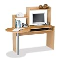 Bestar Access Series Computer Work Station, Honey and Maple