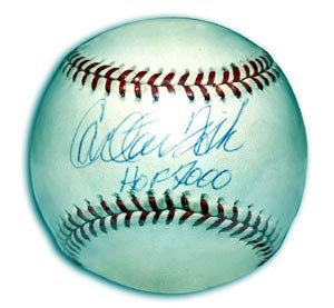 Carlton Fisk Signed Major League Baseball - HOF 2000