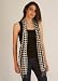 Women's New York Black & White Houndstooth Scarf Image #2