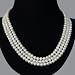Handmade Classical Three-strand Pearl Necklace